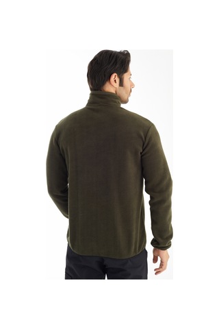 Crozwise Tam Fermuarlı Sweat 6037-04 Yeşil