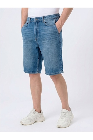Super Baggy Fit Erkek Şort Denim