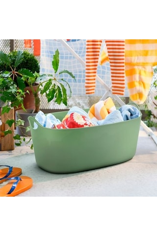 Ikea Torkıs Çamaşır Sepeti, Yeşil, 35 Lt