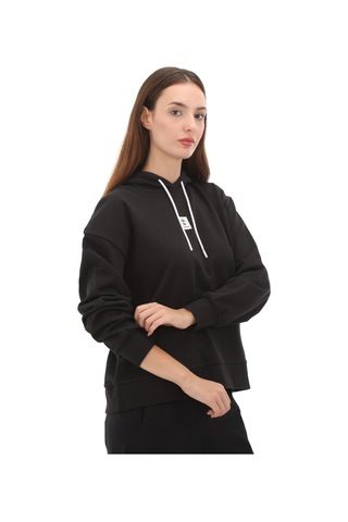 B0a5sx20011-r Timberland Stack Logo Loop Back Hoodıe Kadın Sweatshirt Siyah B0a5sx20011-r Siyah