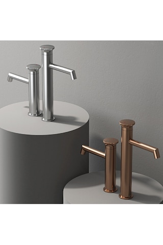 Teska E 5529 Arte Leo L Lavabo Bataryası Rose Gold