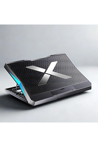 Coofbe Yükseklik Ayarlı Led Işıklı Turbo 6 Fanlı Notebook Laptop Soğutucu Notebook Laptop Standı