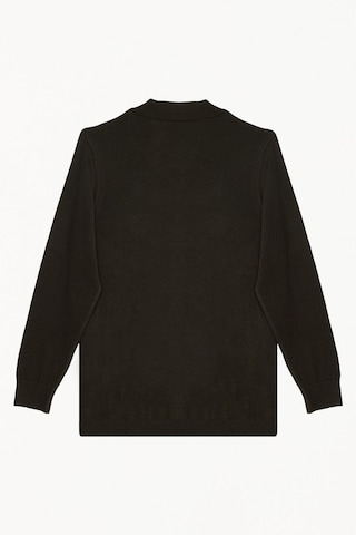 Tudors Erkek Standart Fit Normal Kesim Polo V Yaka Gri Triko Kazak-38009 Gri