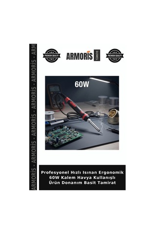 Profesyonel Hızlı Isınan Ergonomik 60w Kalem Havya Kullanışlı Ürün Donanım Basit Tamirat