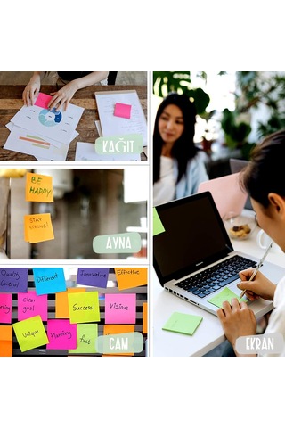 Noki Memo 75x75 Mm Yapışkanlı Not Kağıdı 80 Yaprak Koyu Pembe 12 Adet 12165