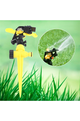 Kosona 360 Derece Döner Bahçe Sulama Sprinkler, 8-12.5m Yayılma, Su Tasarruflu Abs Malzeme, Kolay Kurulum