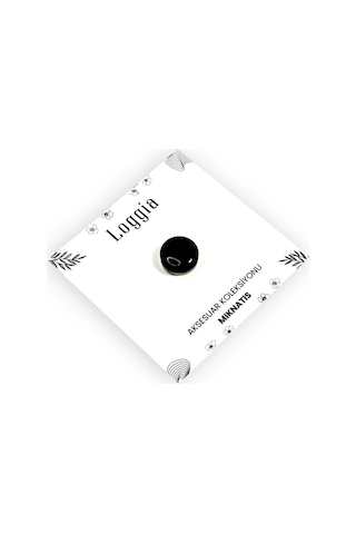 Eşarp Ve Şal Mıknatısı Parlak Siyah - Başörtü Tutucu Kadın Tesettür Aksesuar Mıknatıs Siyah