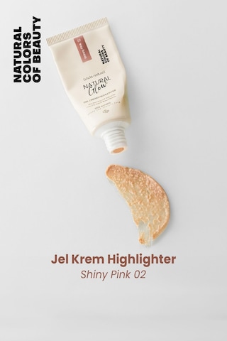 Bade Natural Jel Krem Highlighter Shinny Pink 02 %100 Doğal