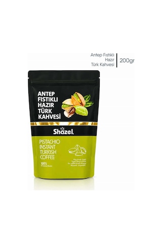 Shazel Antep Fıstıklı Hazır Türk Kahvesi 200g X 18 Adet Öğütülmüş