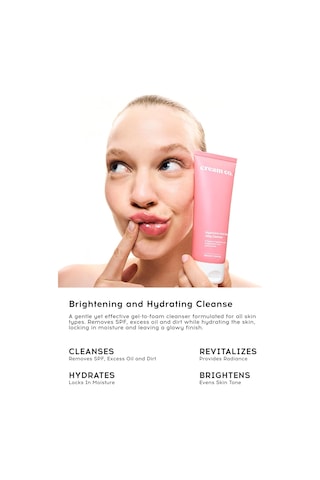 Cream Co. Leke Karşıtı Nemlendirici Yüz Temizleme Jeli Niacinamide Hyalüronik Asit,100 Ml, Tüm Cilt Tipleri Sku: Smg8690010418364