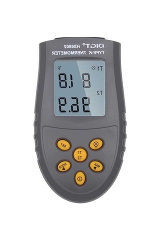 Ulzyvf Kompakt Taşınabilir Termometre, Çift Ekranlı, 3 Ölçüm Modu, Üçgen Dönüşümü