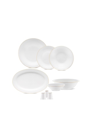 Jumbo Merlem 55 Parça 12 Kişilik Yemek Takımı Gold