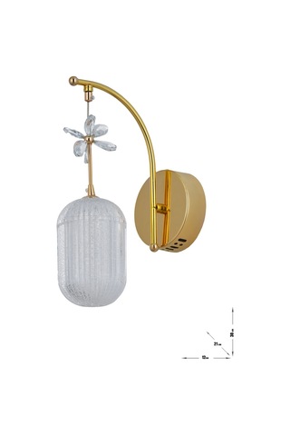 Motta Power Ledli Modern Lüks Duvar Aplik 3 Renk Sarı-beyaz-gün İşığı - Gold Gold