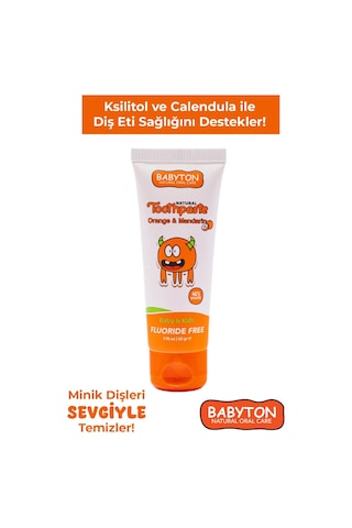 Set Portakal & Mandalina Diş Macunu - Silikon Diş Fırçası