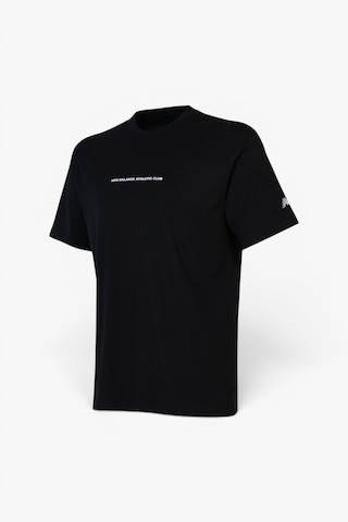 New Balance Nb Lifestyle Men Tshirt Erkek Siyah T-shirt - Mnt1648