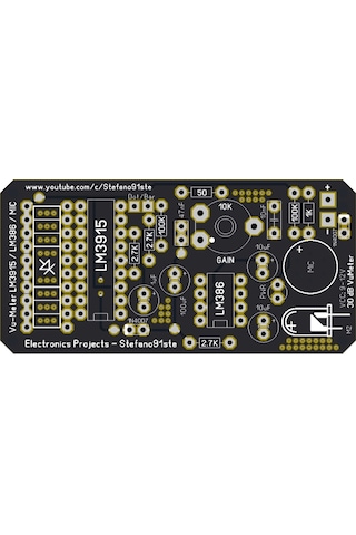 Led Vu-Metre Mikrofonlu Vu-Meter Devresi Lm3915 - Lm386