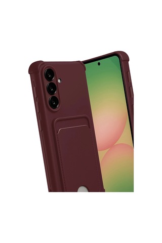 Samsung Samsung Galaxy Uyumlu, A17 5g Kelvin Kartvizitli Silikon - Bordo Çokrenkli