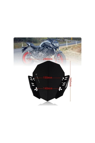 Motosiklet Alüminyum Cnc Rüzgar Siperlik Mt07-fz07 2018/21 Uyumlu Bağlantı Aparatı Motor Rüzgarlık Çok Renkli