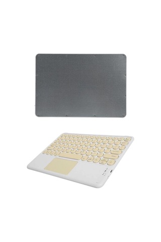 Mey Najmaddin Touchpad Uyumlu Bluetooth Klavye Slim Kablosuz Wifi Q Klavye Najmaddin