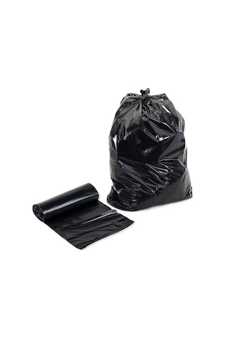 Endüstriyel Hantal Boy Siyah Çöp Torbası Poşeti - 800 Gr. -120 Litre -120x150 Cm -10 Adetlik 10 Rulo