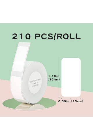 Niimbot T15x30mm 210 Adet Beyaz Etiket D11,d110,d101,h1s