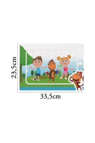 35 Parça Kukuli Ve Arkadaşları Çocuk Frame Puzzle Eğitici Ve Eğlenceli Çocuk Yapboz 1