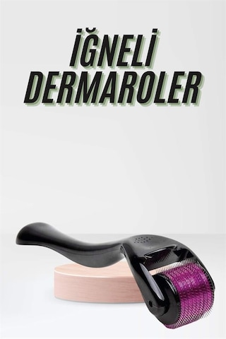 Saç - 683 - Çıkarma Tarağı Dermaroller 540 Iğneli Roller 1 Mm Iğne Cilt Yüz Yenileme - Shopılke - Bakım Seti