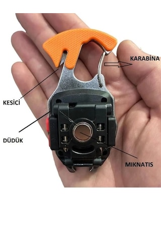 Powerdex Pd-808 Çok Fonksiyonlu Mini Projektör Lamba & Şarjlı El Feneri Gri - Turuncu