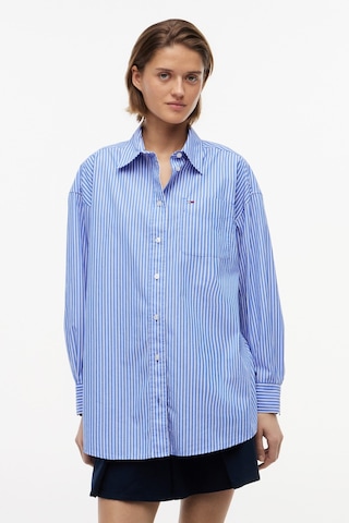 Tommy Hilfiger Tjw Kadın Oversize Essential Asil Mavi/çizgili Gömlek Ext-16428