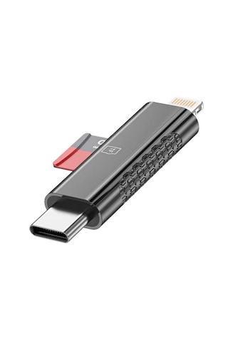 Forzacase 3in Lightning Type-c Tf Sd Kart Okuyucu Adaptör Reader - Fc1155