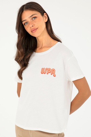 U.S. Polo Assn. Kadın Bisiklet Yaka Tişört 50286050-vr019 7489