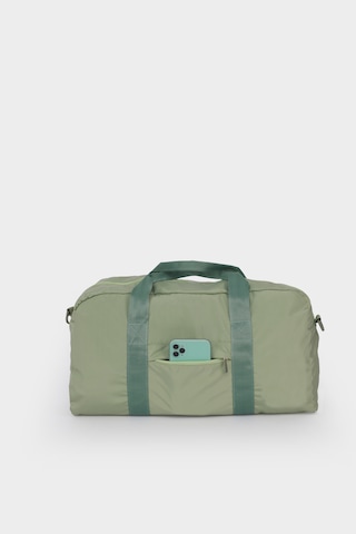 İcone Bag Kadın & Erkek Spor Çantası, Paraşüt Kumaş Önü Cepli Unisex Spor Fitness Gym Çantası Su Yeşili