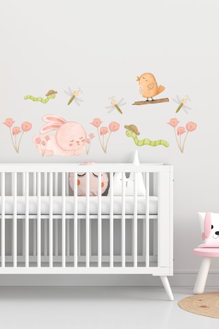 Sevimli Hayvanlar Temalı Çocuk Odası Sticker Seti