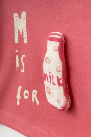 %100 Pamuklu Milk 2 Li Takım Fuşya