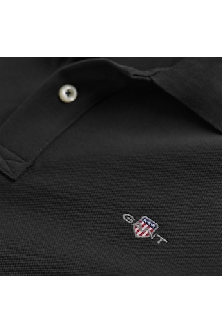 Gant Erkek Siyah Regular Fit Logolu Polo-siyah Siyah