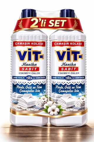 Vit - Çamaşır Kolası 500 Ml Perde Örtü Ve Tüm Çamaşırlarda Eskimeyi Önler 500 ML