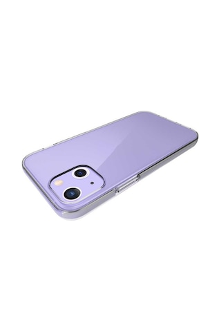 Noktaks - Apple Uyumlu iPhone 13 Mini - Kılıf Şeffaf Soft Slim Fitt Süper Silikon Kapak - Şeffaf