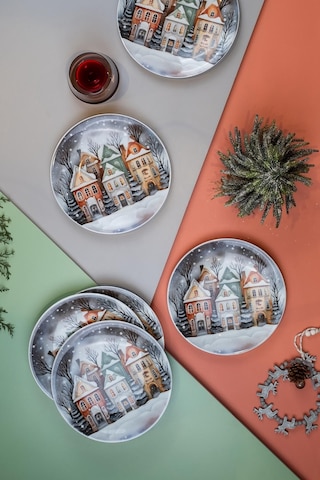 Kütahya Porselen Magicland 6 Kişilik Pasta Takımı