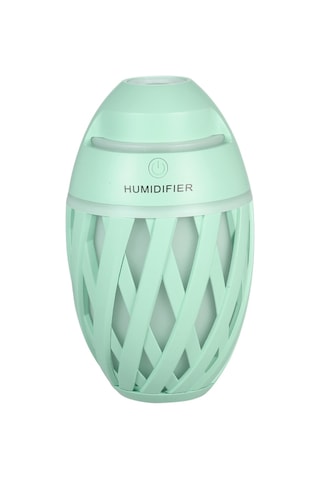 Leezsing Mini Rutbeli Nemlendirici: Iki Sprey Modu, Renkli Gece Lambası, Ev-ofis-araç Kullanıma Uygun, Yeşil