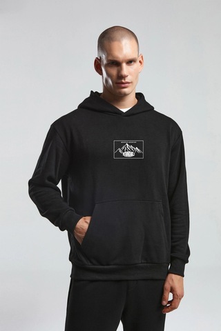 Kappa Benmanaj Erkek Beyaz Sweatshirt - Siyah Siyah