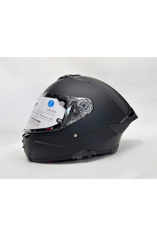 Mt Thunder 4sv R Pure Mat Siyah Şefaf Vizörlü Kask - Iç Güneş Vizörlü Sİyah