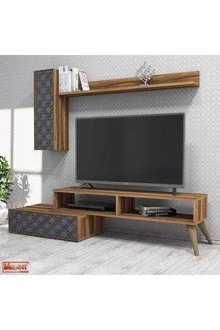 Variant Planet Tv Ünitesi - Mavi / Ceviz