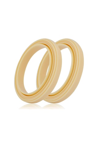 Yunboo Breville 450/870/878/880 Uyumlu 54mm Kahve Makinesi Filtre Bağı Silikon O-ringi, 2 Adet, Yemek Kalitesi, Sarımsı Bej