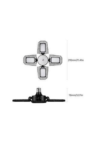 Teltree 240 Led Tam Spektrumlu Bitki Büyüme Lambası, 360 Kapsama, 90 Katlanabilir, Su Geçirmez, E27 Bağlantılı Diğer