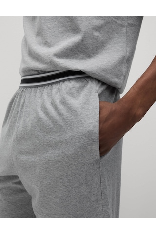 Marks & Spencer Saf Pamuklu 2'li Pijama Altı Seti Gri