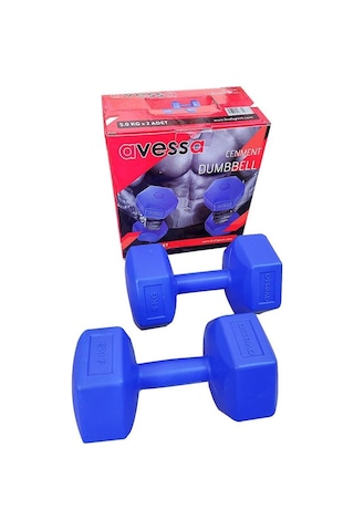 Özel Seri 5 Kg Plastik Köşeli Dambıl Db-4141 2 Egzersiz Kas Çalıştırma Spor Diğer