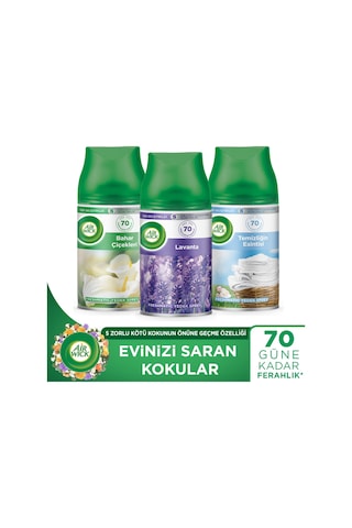 Air Wick Freshmatic Makine Yedek Lavanta + Bahar Çiçekleri + Temizlik Esintisi Karışık