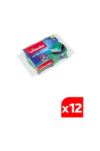 Vileda Ultra Çizmez Oluklu Bulaşık Süngeri 12 x 2'li