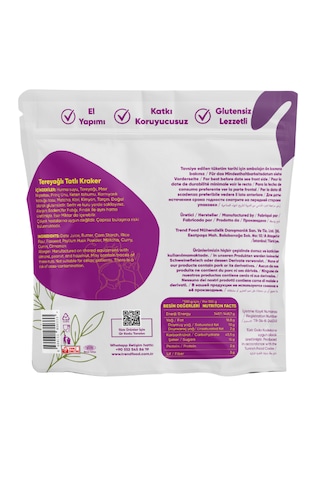 Trend Food Glutensiz Cips Alternatifi Tatlı Karker 50 G Besleyici, Doğal, Fit, Temiz İçerikli