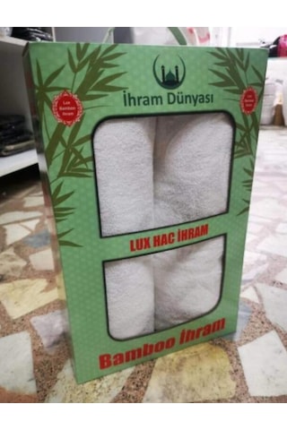 Lüks Bambu İhram Hac Ve Umre İhramı... Lastikli İhram Kemeri Hedi Beyaz